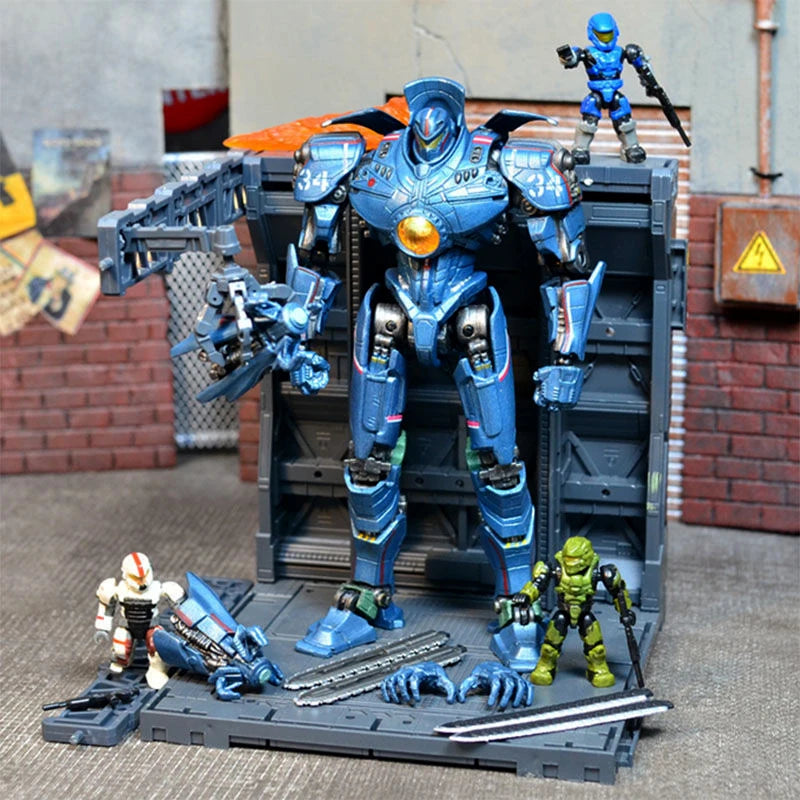 2024 New Hot Pacific Rim Mecha Model Striker Eureka Gipsy Danger Mech Action Figure Movable Joints With Led Light Toy Boys Gifts