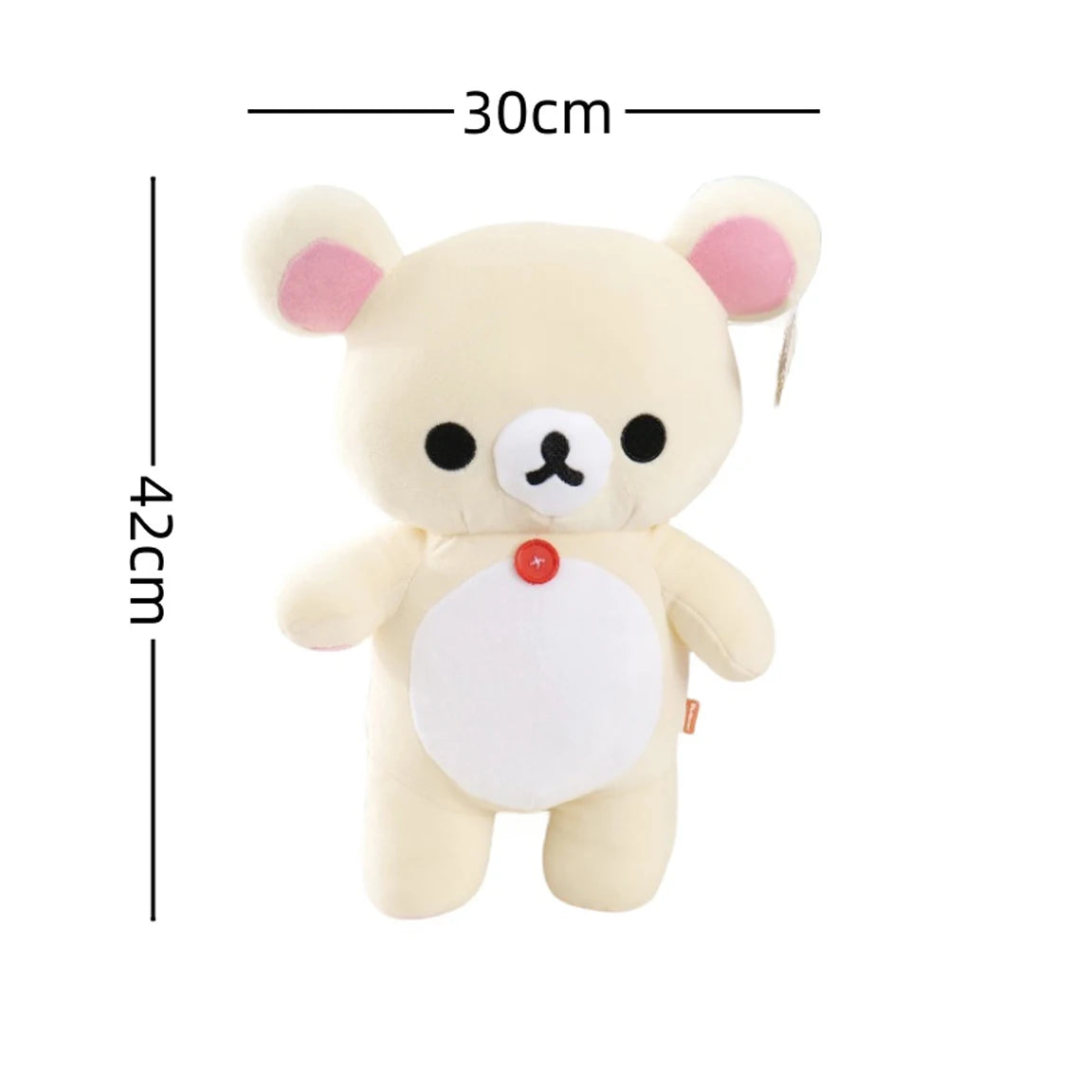 Strawberry Rilakkuma Plush Kawaii Anime Brown Bear Pelcuhe Teddy bear Stuffed Doll Cute Couple Toys Present Birthday Gifts