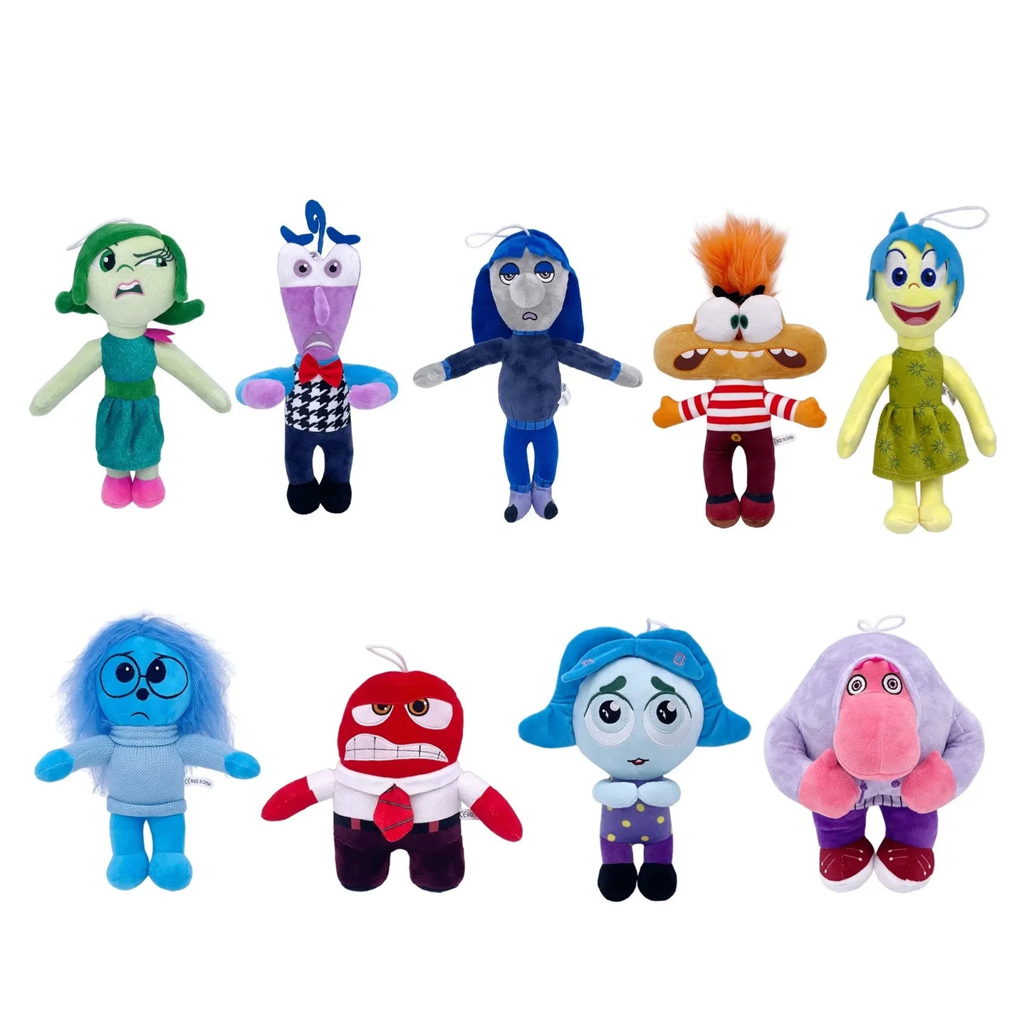 Inside Out 2 Plush Dolls Inside Out Plush Toy Cartoon Plushie Doll Pendant keychain Soft Stuffed Anime Periphery Toys Kids Gifts