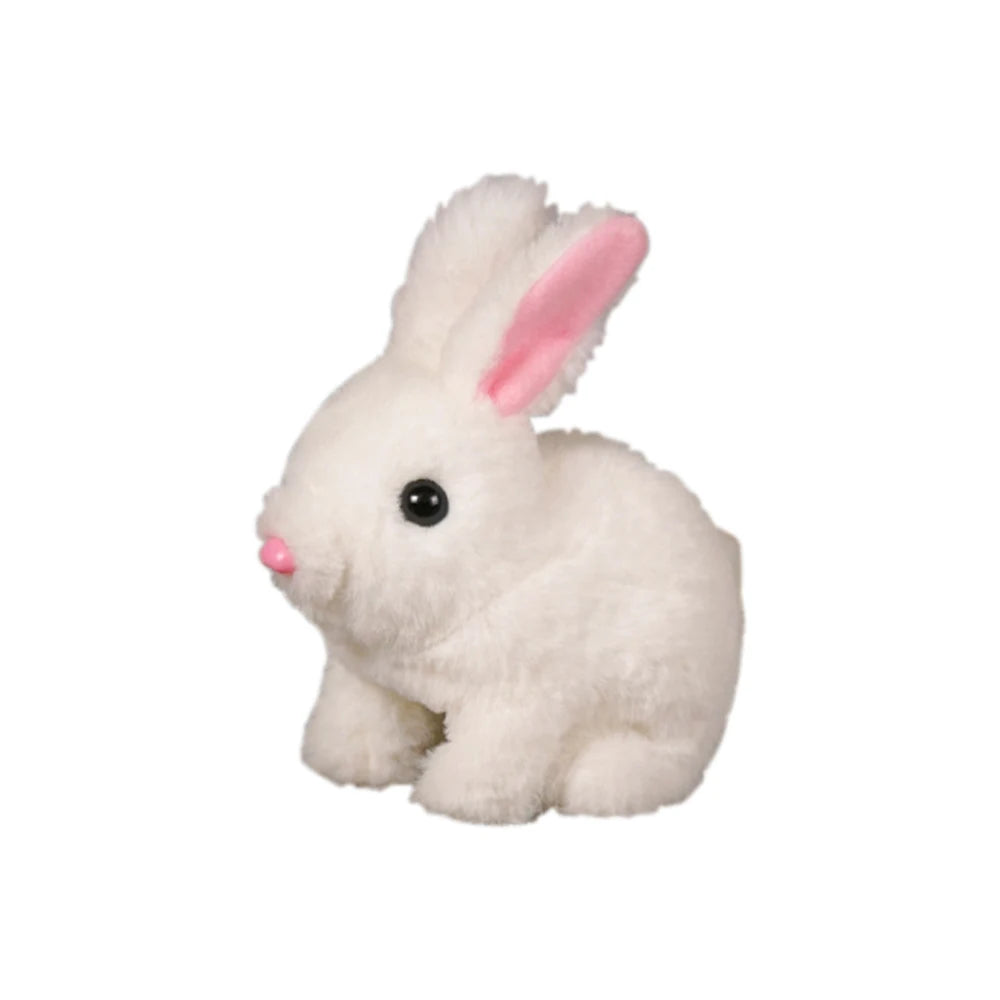 6inch Rabbit Interactive Electric Plush Bunny Walking Wiggle Ears Stuffed Doll for Kids Baby Birthday Christmas Toys Gift