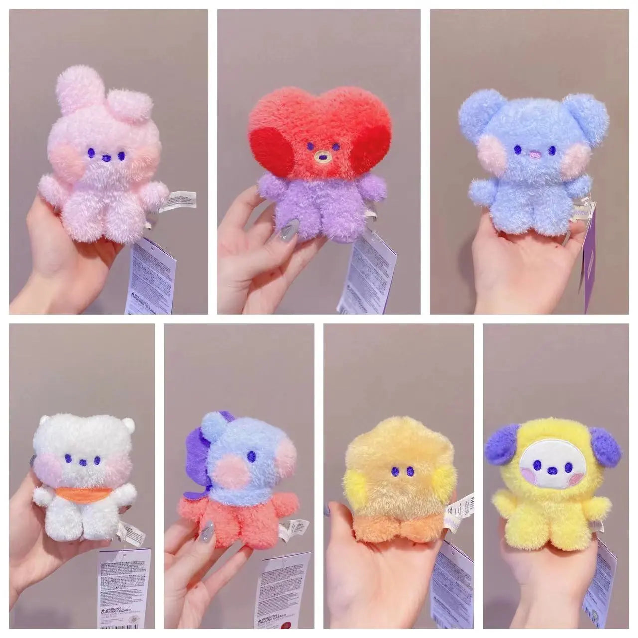 Kawaii Mini Plush Doll Pendant Keychain - Plushy Mart