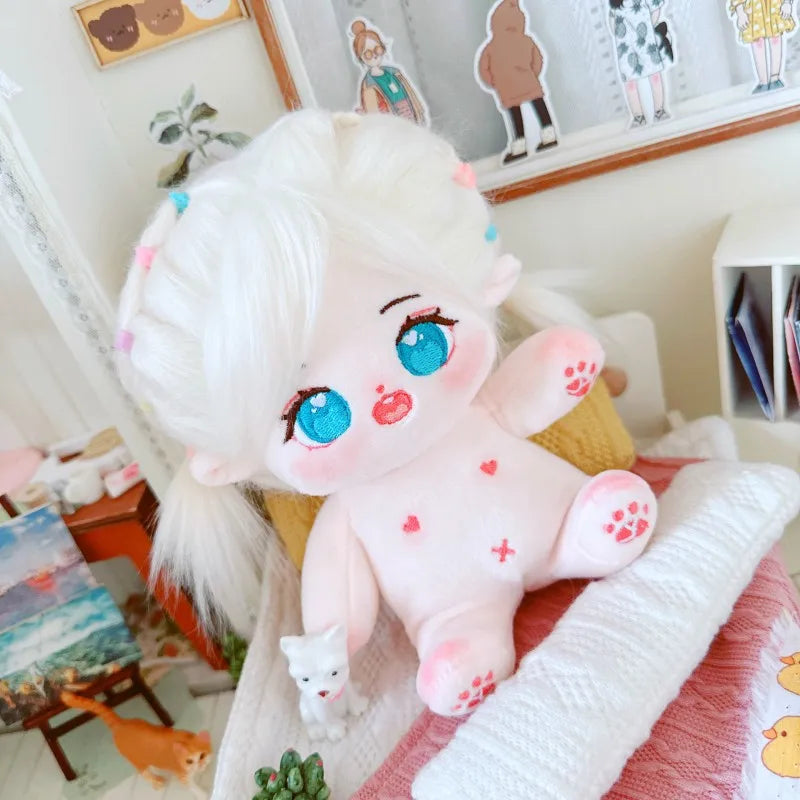 20cm IDol Doll Plush Cotton Star Dolls Kawaii Stuffed Baby Plushies No Attributes Dolls Toys Fans Collection Children Gifts