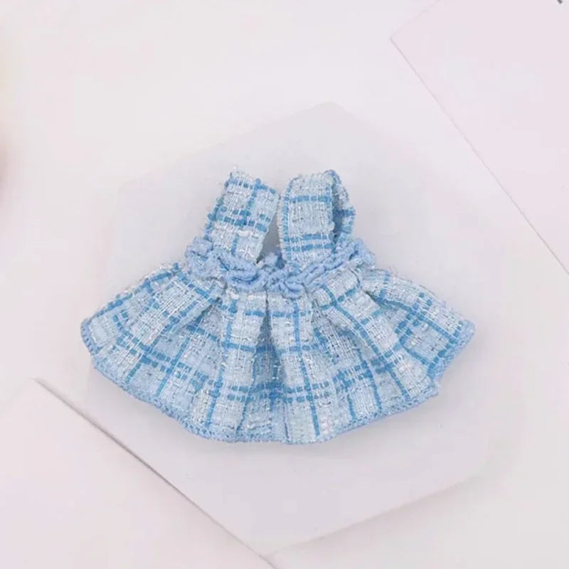 Mini Plush Doll'S Clothes Outfit Accessories For Korea Kpop Exo Labubu Idol V1 V2 Skirt sweater Clothing Gift