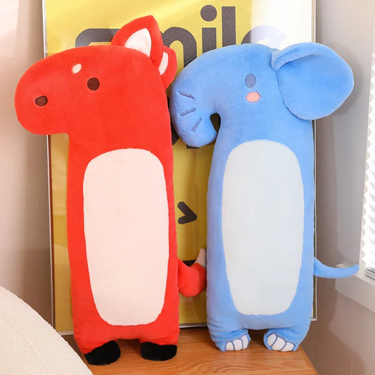 Long 60CM Huggable Super Soft Stuffed Animals Sleeping Pillow Plush Elephant&Deer&Foxes Toys Cushion Kids Appease Peluche