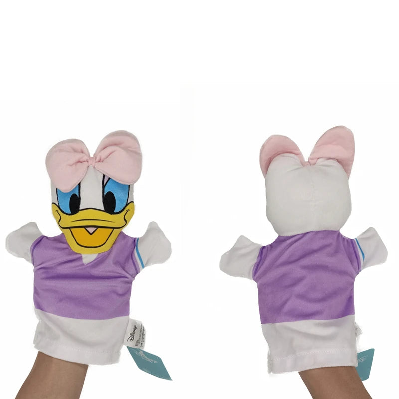 Disney Hand Puppet Mickey Minnie Donald Daisy Duck Plush Cute Anime Pluto Puppets Story Educational Baby Toys Children Gifts