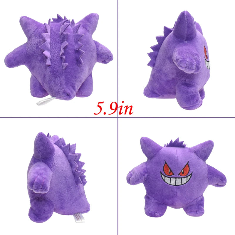 NEW Gengar Pokemon Soft Plush Toy Gengar Stuffed Animal Dolls Cartoon Cute Peluche Christmas Gift