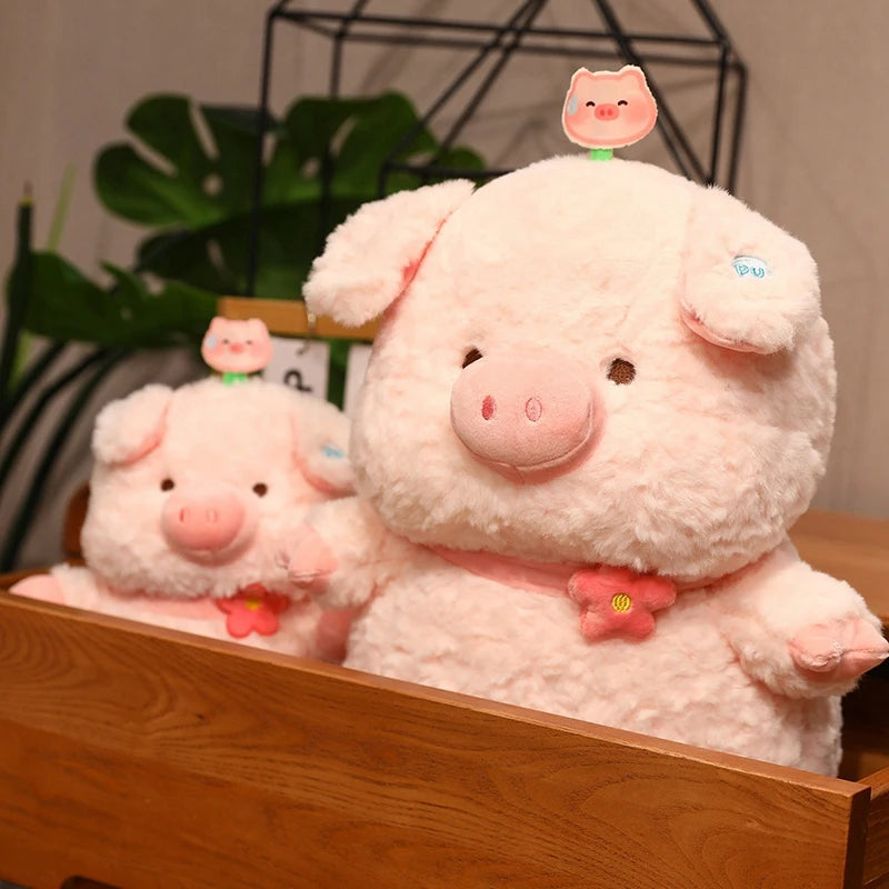 1pc 25/35/45cm Cute Fat Pink Pig Plush Kawaii Anime Pig Plushie Cute Stuffed Animals Peluche Girl Girlfriend Nice Birthday Gift