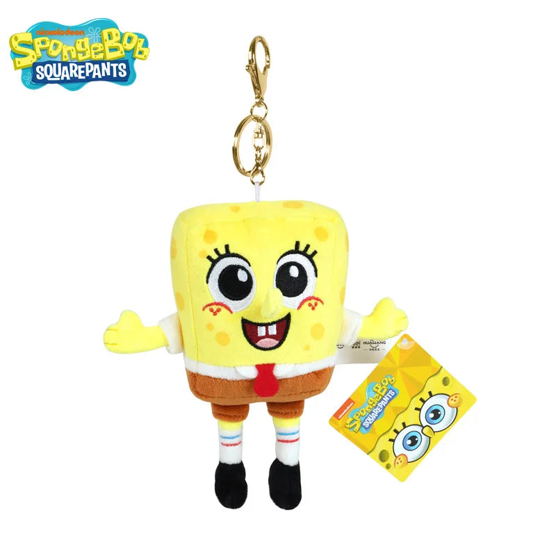 Genuine Spongebob Squarepants Patrick Star Squidward Eugene H. Krabs Gary Stuffed Plush Toy Pendant Keychain Kids Birthday Gift