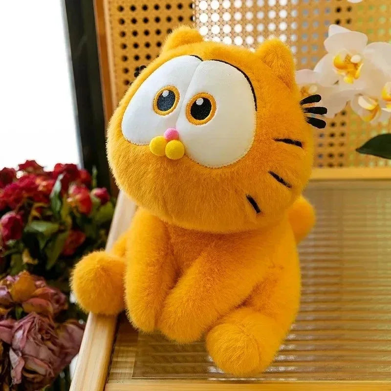 25CM Garfield Stuffed Plush Doll Kawaii Plushie Toy Cartoon Anime Cat Plush Decoration Gift