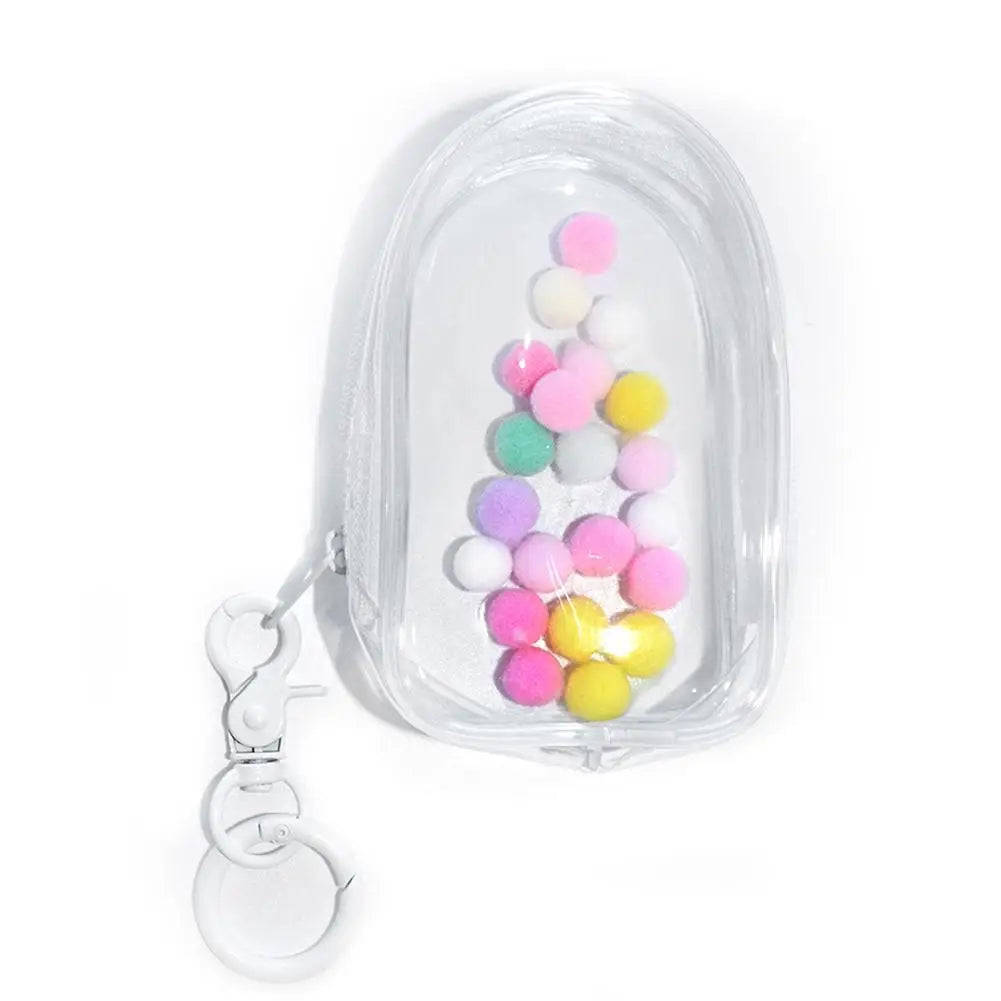 1pcs Transparent Mystery Box Keychain Bag Storage Case Organizer Box Storage Pouch Jewelry Wallet Thicken Toy Doll Gifts Bag