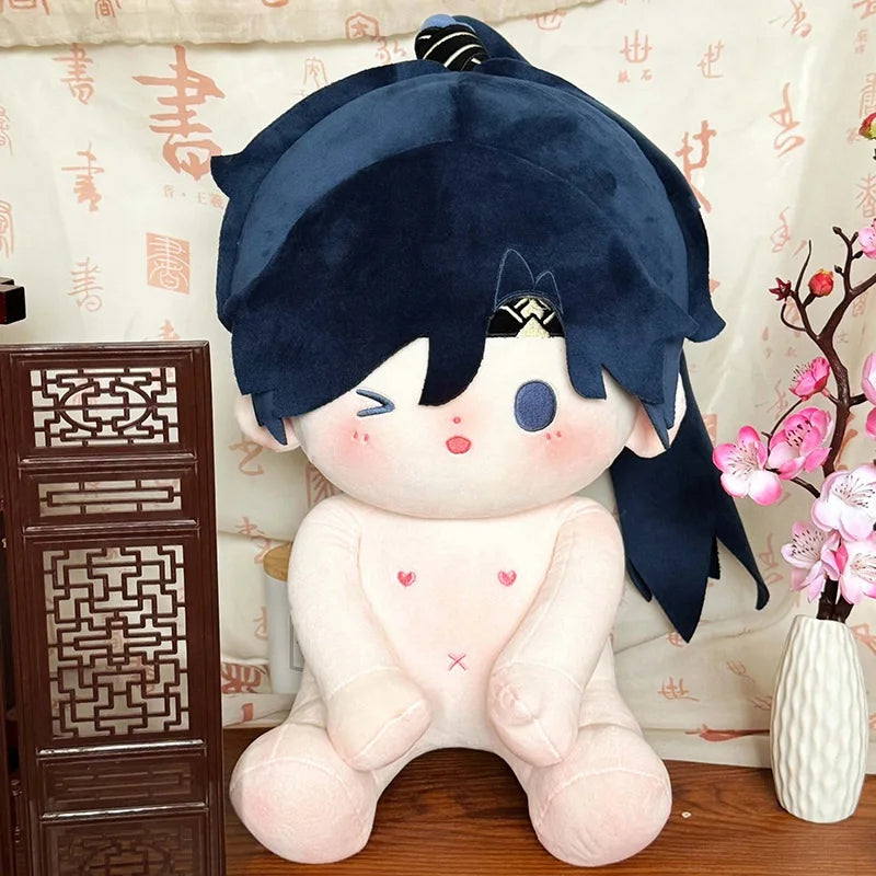 40cm Naked Sitting Position Cotton Doll Cute Idol Stuffed Super Star Figure Dolls Kawaii Plush Girl Doll Can Change Clothes Gift