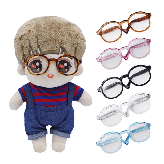 6.5cm 9cm Transparent Plastic Glasses For 1/8 1/6 1/3 1/4 BJD for Labubu MSD SD Plush for EXO Doll sunglasses