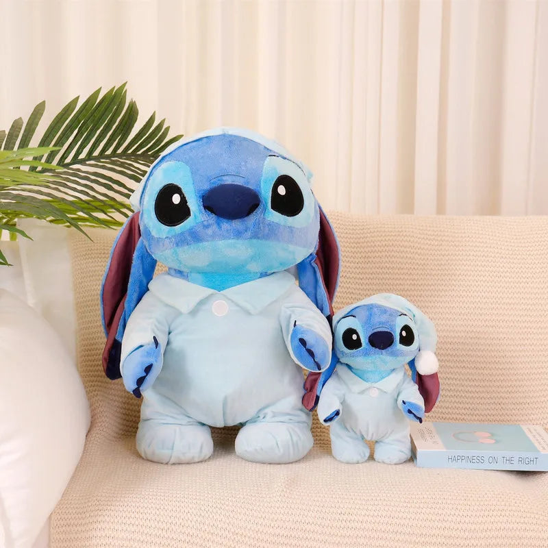 25/50cm Disney Stitch Pajamas Cloak Series Kawaii Plush Doll Toys Soft Stuffed Toy Sofa Back Cushion Children Christmas Gifts