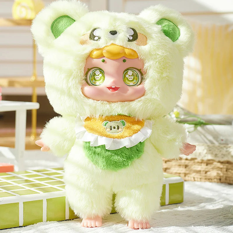 Baby Three Dessert Series Plush Girl Blind Box Keychain Handmade Cute Little Bear Trendy Play Doll Pendant Plush Trendy Toy Doll