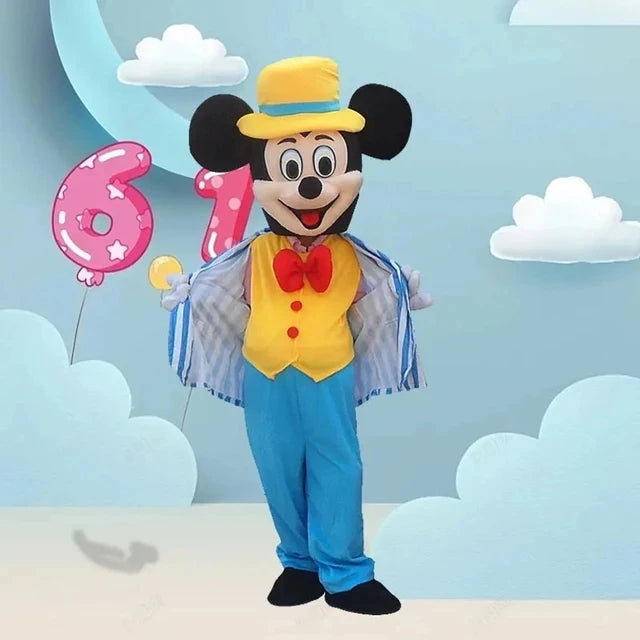 Hot Disney Mickey Minnie Mouse Cartoon Character Costume Stitch Mascot Costume Christmas Party Props Advertising Fancy Dress