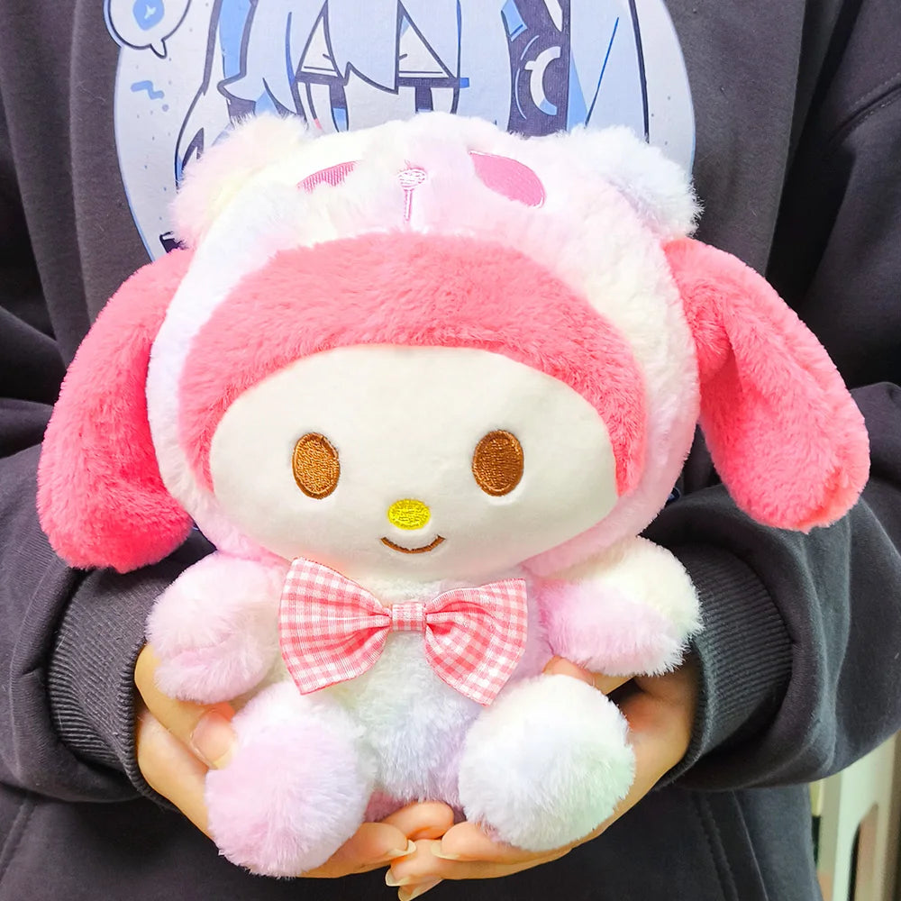 20cm Kawaii Sanrio Plush Doll Toys Cute Hello Kitty Kuromi Cinnamoroll My Melody Lovely Anime Plushie Toy Christmas Gifts