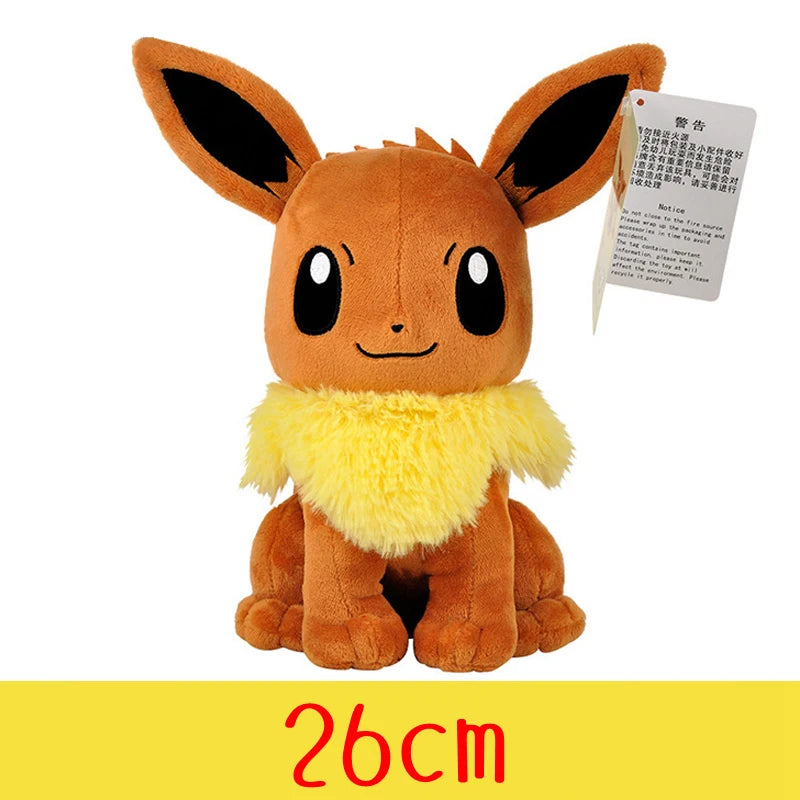 Pokemon Plush with Tag Charmander Squirtle Bulbasaur Eevee Pikachu Plush Doll Cartoon Anime Kids Birthday Gift