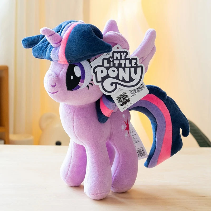 MINISO My Little Pony Plush Toy Anime Twilight Sparkle Fluttershy Pinkie Pie My Little Pony Stuffed Doll Kawaii Toy Kid Gift