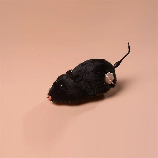 1Pcs Funny Lifelike Plush Mouse Running Rat Toy for Cats Dogs Pets Kids Random Color Cat Birthday Gift