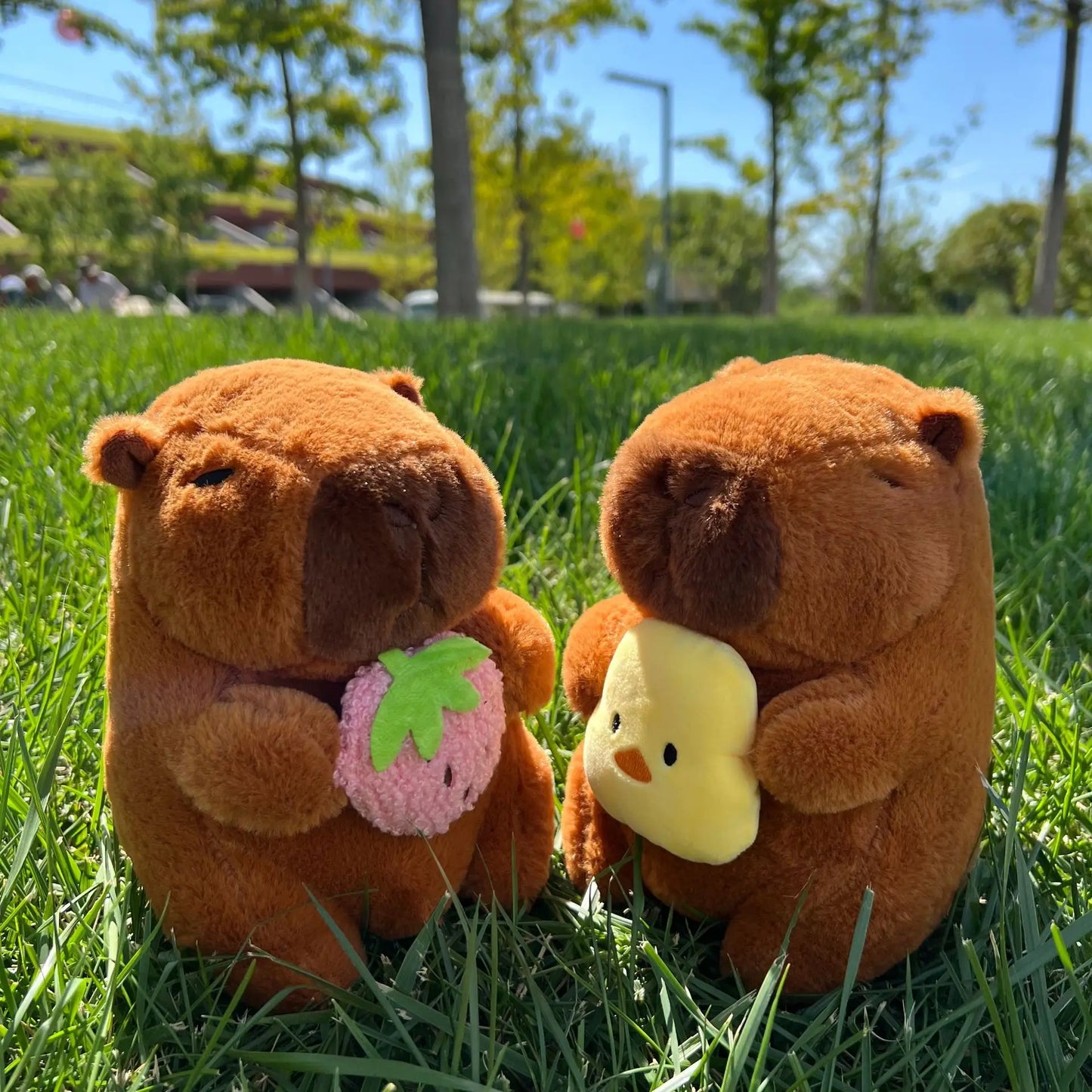 New 23cm Capybara Plush Toy Simulation Capibara Anime Fluffty Toy Cute Soft Stuffed Animals Doll Plush Christmas Gifts for Kids