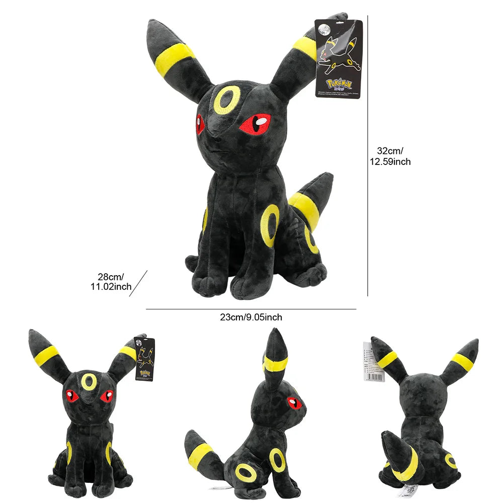 ORIGINAL Pokemon Eevee Umbreon Espeon Sylveon Leafeon Glaceon Plush Toy Cute Stuffed Dolls Cartoon Birthday Christmas Gift Kids