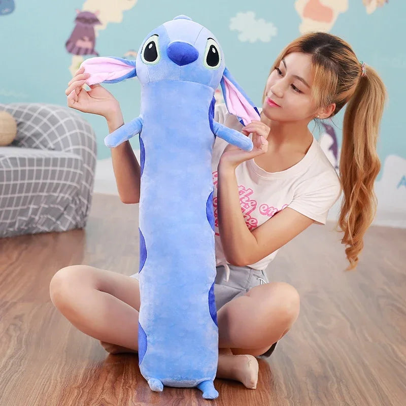 Big Size Long Stitch Plushies Stuffed Anime Lilo & Stitch Cartoon Sleeping Pillow Sofa Bed Comfortable Cushion Washable Gifts