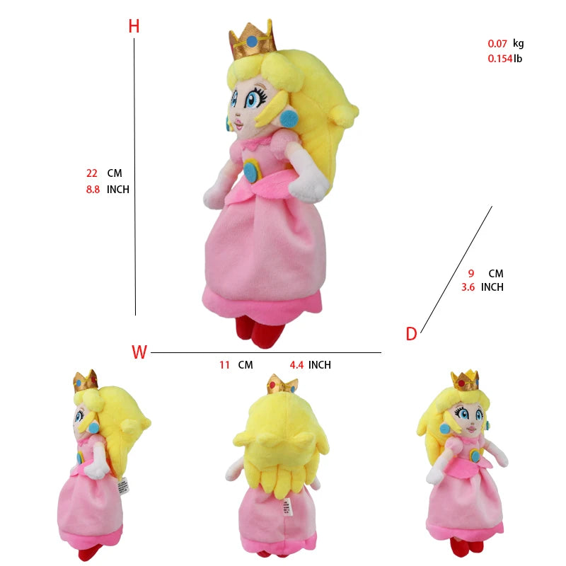 41 Styles Mario Stuffed Plush Toys Princess Peach Toadette Bowser JR Luigi Yoshi Waluigi Wario Anime Cartoon Peluche Dolls