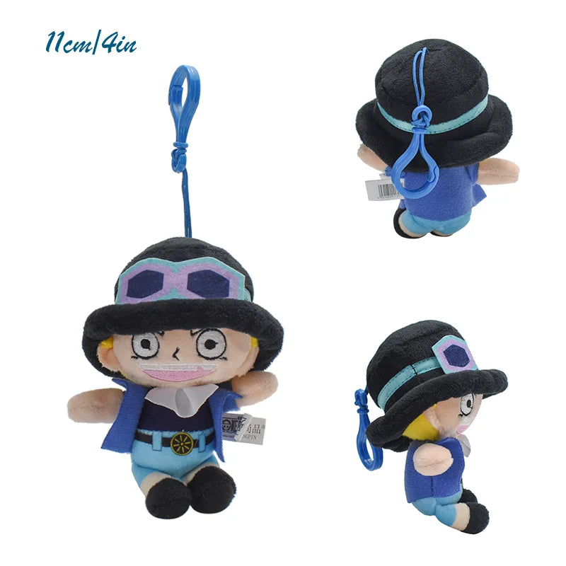 Original One Piece Plush ToysTony Tony Chopper Monkey D Luffy Vinsmoke Sanji Anime Stuffed Sabo Anime Peluche Doll Pendants Gift