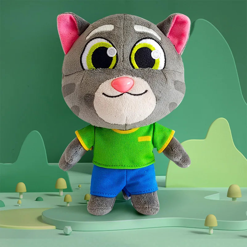 Can't Talk Talking Tom And Friends With Changeable Clothes Plush Toys 18cm Talking Tom Angela Dolls Accompany Doll For Children