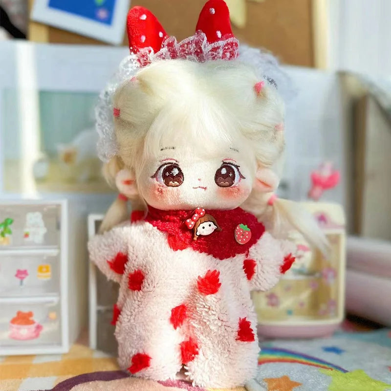 20cm New Plush Cotton Doll Idol Stuffed Super Star Figure Dolls Twelve Constellations Doll With Clothes Can Change Clothes Gift