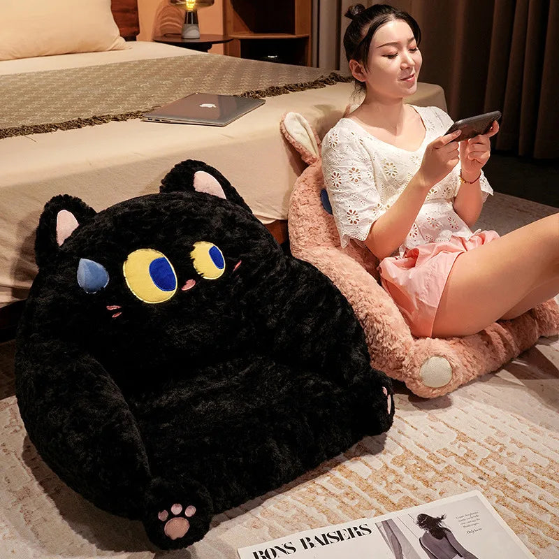 Cartoon Lovely Big Eyes Cat&Dog&Bunny Series Kids Sofa Chair Plush Toys Seat Baby Nest Sleeping Bed Adult Pillow Stuffed Cushion