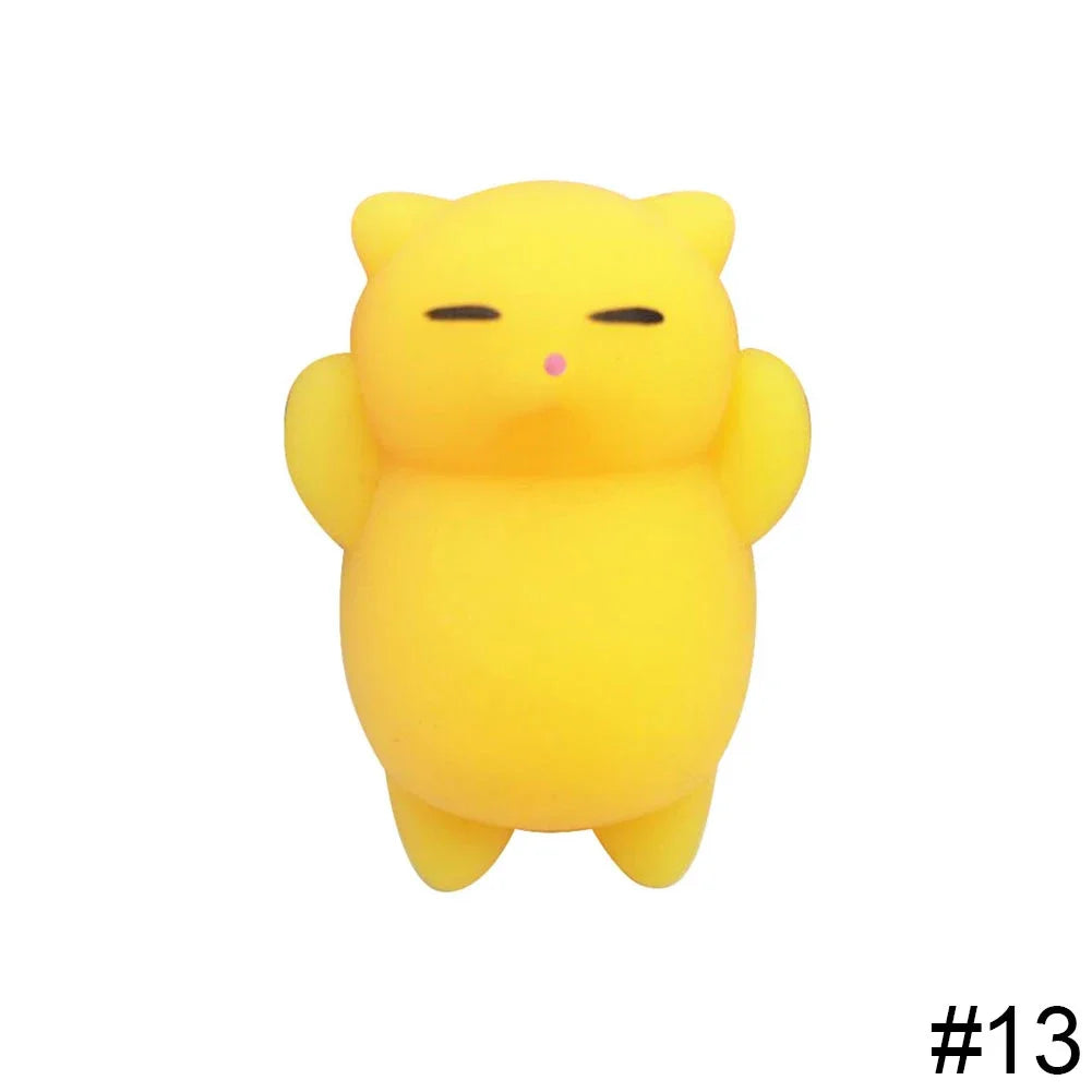 Cute Simulation Animal Stress Relief Toys Soft TPR Funny Squeeze Toys Kawaii Cat Dog Abreact Squishy Toys for Kids Adults