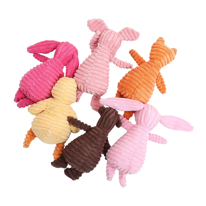 Cute animal shape plush dog toys Bite resistant teeth interactive pet supplies