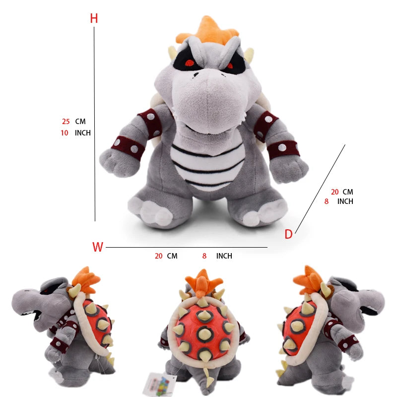 super Mario Bros Plush Toys Wonder Bowser Jr Meowser Lemmy Iggy Bowser Anime Stuffed Cartoon Peluche Dolls Kids Gifts