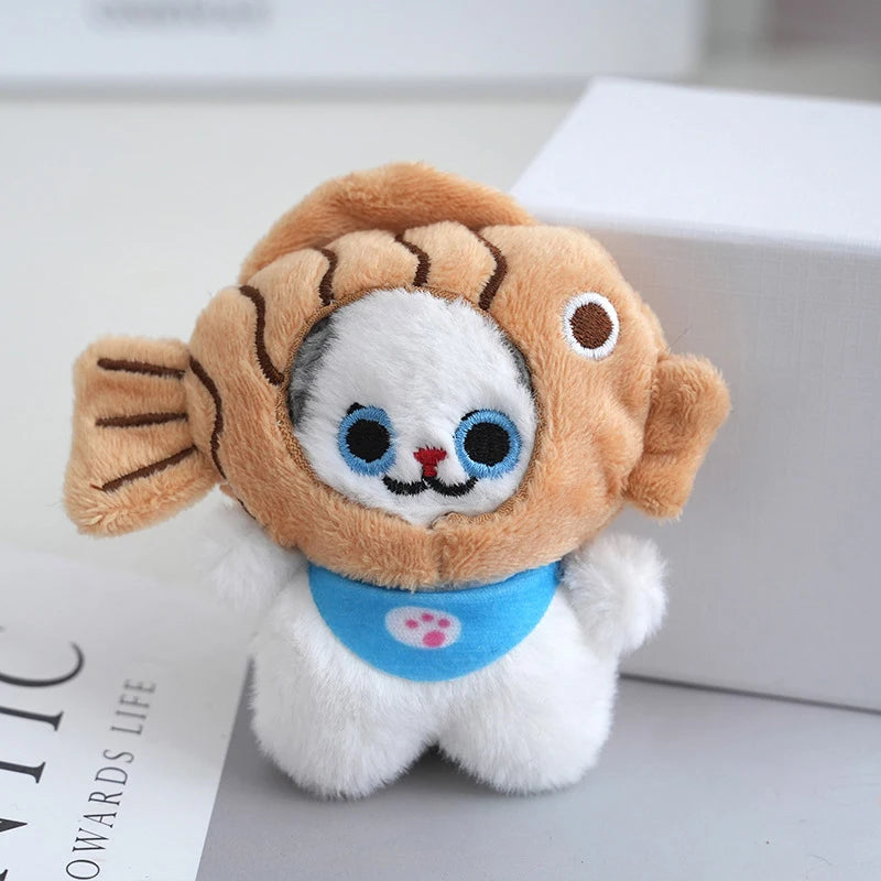 Cute Capybara Plush Toy Doll Keychain Stuffed Animals Capibara With Fruit Backpack Pendant Keyring Birthday Christmas Gift