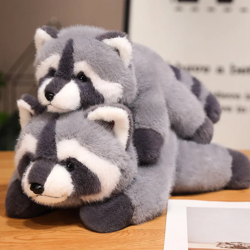 40/55cm Kawaii Raccoon Plush Toy Lovely Raccoon Cute Soft Stuffed Animals Doll Pillow For  Birthday Gift