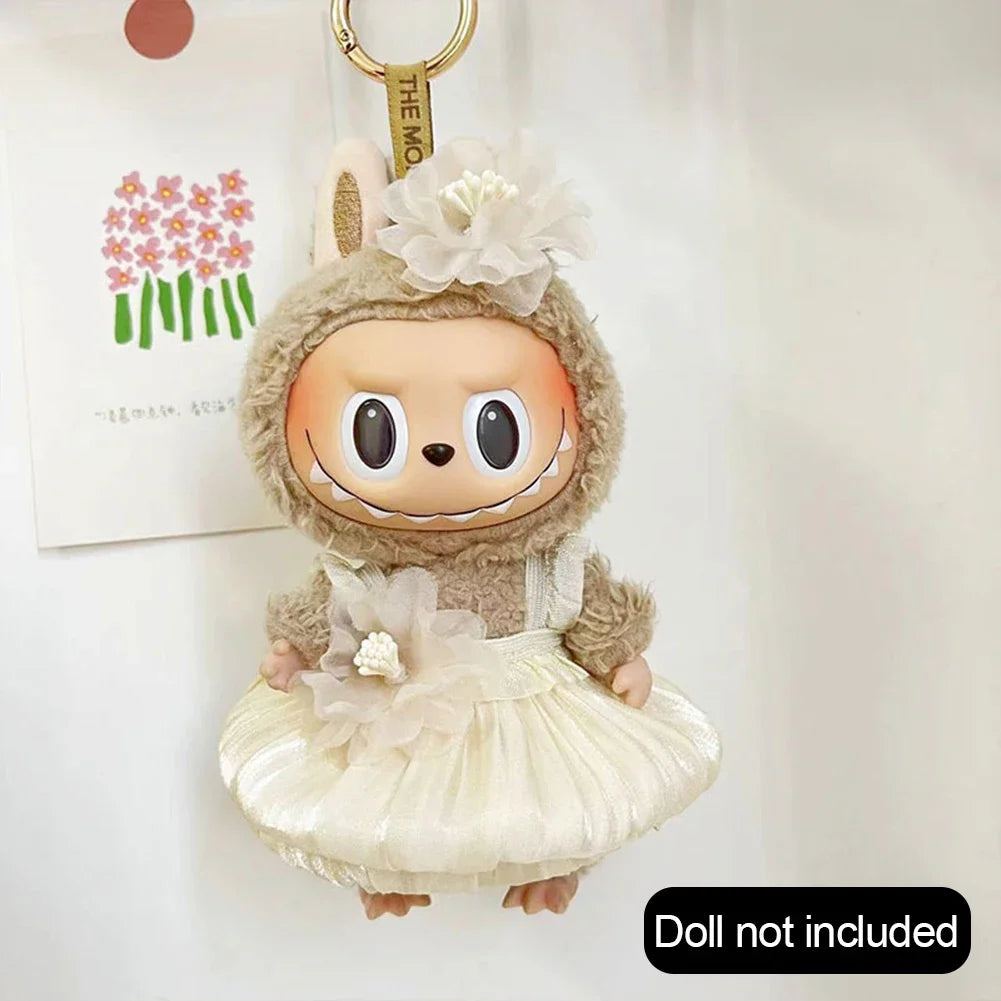 17cm Mini Plush Doll'S Clothes Outfit Accessories For Korea Kpop Exo Labubu Idol Dolls Wedding dress suit Clothing Gift