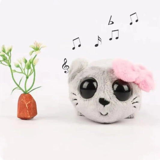 NEW Kawaii Sad Hamster Musical Plush Toy Soft Stuffed Animal Cute Hamster Plush Dolls for Children Kids Christmas Birthday Gift