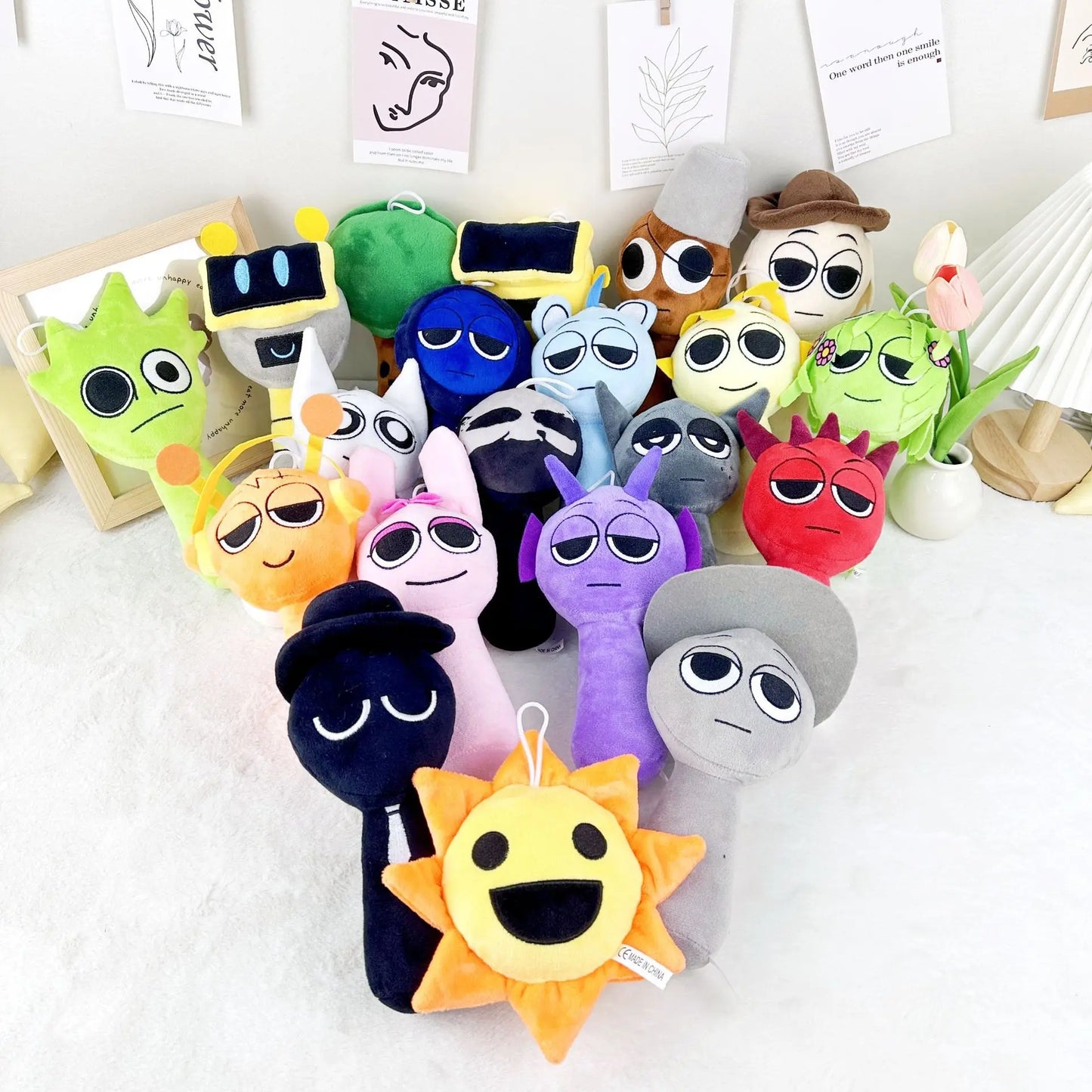 TreasuringU New 25cm Sprunki Plush Toys Horror Game Incredibox Stuffed Plushie Dolls Cute Soft Pillows Christmas Children Dolls