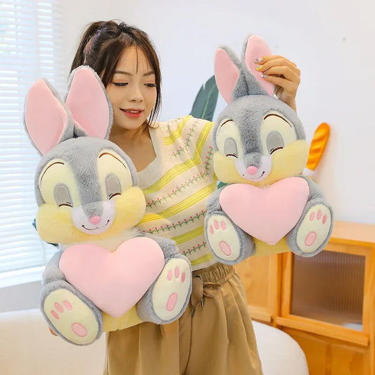 45cm Disney Bugs Bunny Plush Toy Stuffed Animals Love Hug Bunny Rabbit Anime Cartoon Movie Plushies Stuffed Doll Toys Gift