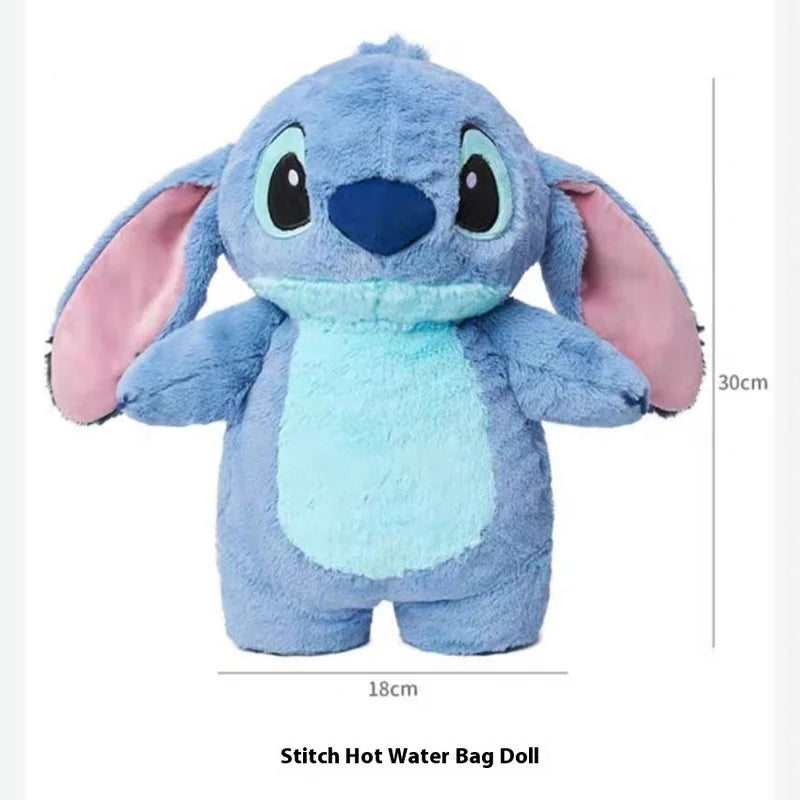 Stitch Hot Water Bottle Disney Anime Winter Extra Large Women's Home Water Filling Hand Warmer Holiday Gift For Girlfriend