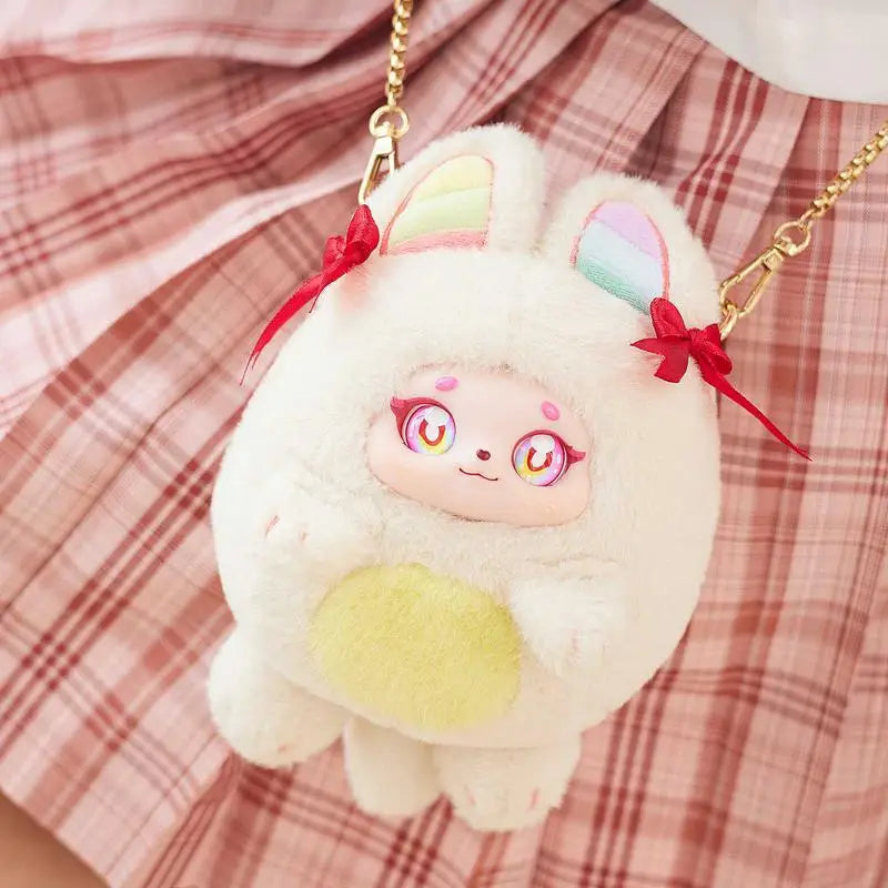 Stuffed Animal Purse Cartoon Plush Figure Doll Collectible Toy Soft Anime Figure Doll Chic Plushie For Living Room Bedroom Kids