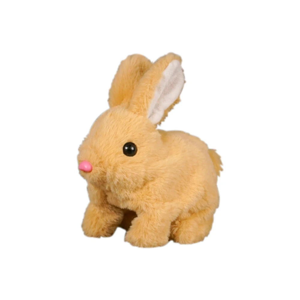 6inch Rabbit Interactive Electric Plush Bunny Walking Wiggle Ears Stuffed Doll for Kids Baby Birthday Christmas Toys Gift