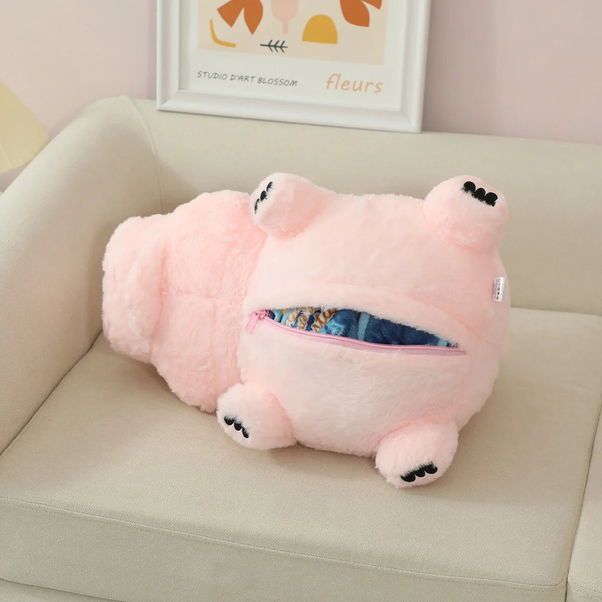 Disney Toy Story Anime Hamm Plush Toys Kawaii Soft Stuffed Doll Kawaii Hamm Pillow Blanket Pillow Air Conditioning Quilt Gift