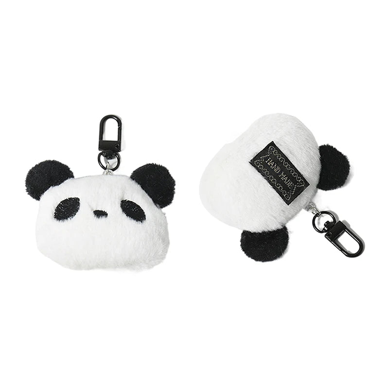 Cute Plush Panda Pendant Keychains Soft Cartoon Animal Key Chain Backpack Bag Decoration Couple Keyring Gift