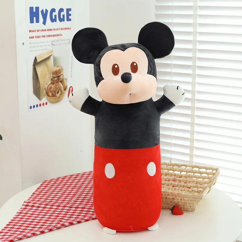 Mini Mickey Anime Peripheral Cartoon Cylinder Pillow Large Cloth Doll Children'S Gift Wholesale Plush Toy Birthday Gift Mouse