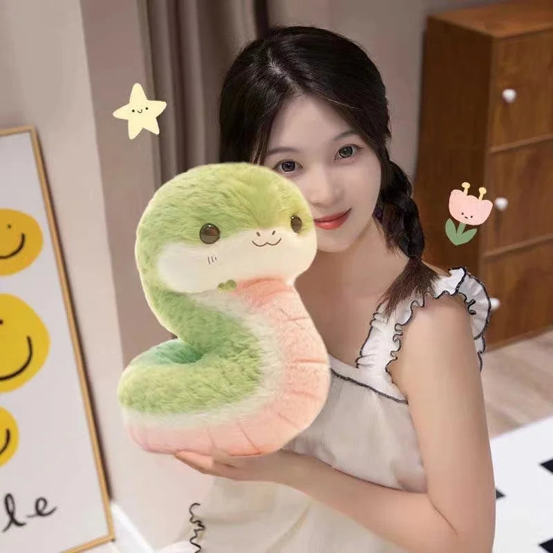 25 cm New  Cute Little Snake Plush Toy for Children, Comfort Doll, Rag Doll, Birthday Gift for Girlfriend