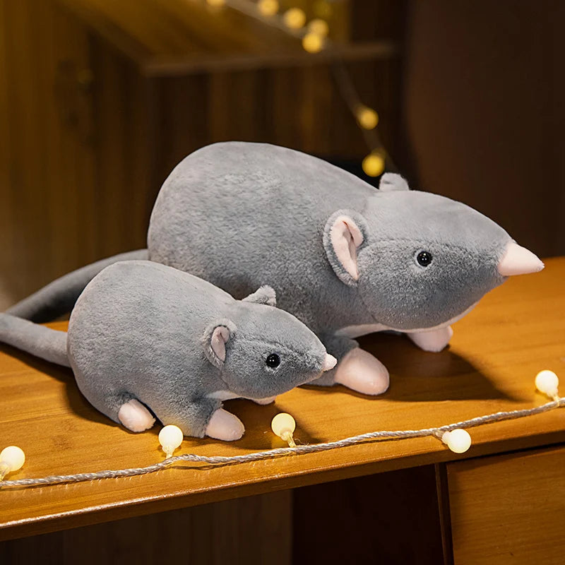 50/100cm Funny Simulated Mouse Super Soft Plush Mouse Plushy Doll Stuffed Rat Plush Animal Toys for Kids Peluche Mascot Present