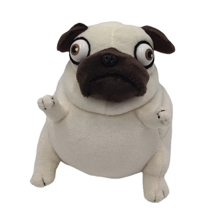 kawaii Plush Toys 15cm dog the Elf Fat Pug Sitting Pug Dogs Toy Stuffed Dolls for Kids Children Birthday Gift Dolls