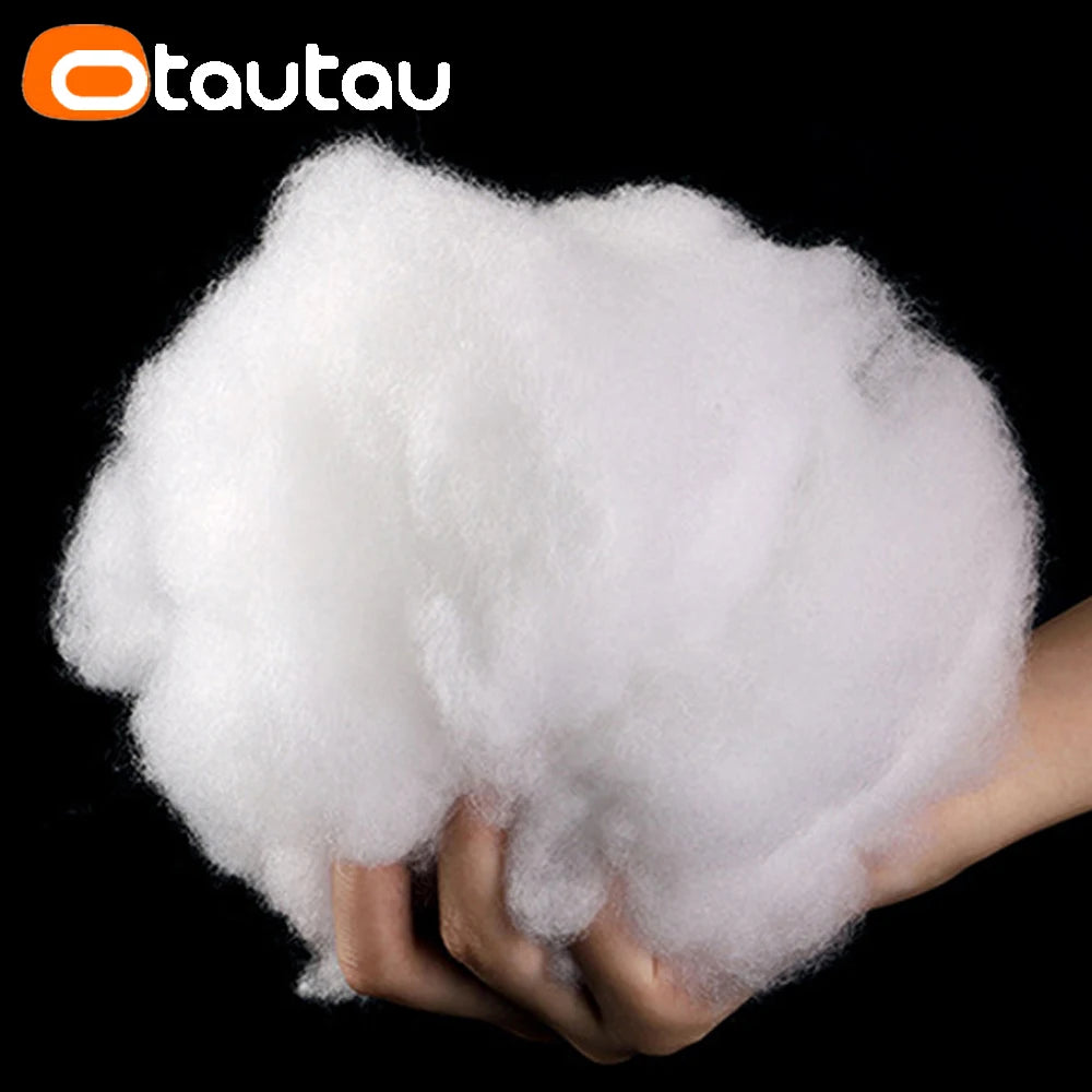 OTAUTAU 1kg PP Cotton Polyester High-elasticity Eco 3D Hollow Filler for Pillow Plush Toy Doll Bean Bag Sofa Bed Cushion OT001